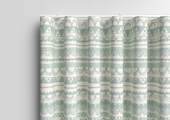 Bohemian, Crystal Blue - Made to Measure Curtains - Image 13